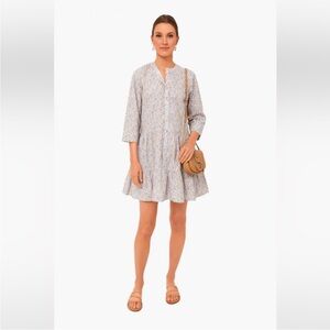 NWT Apiece Apart Maurino Drop Waist Mini Dress in Sweet Multi